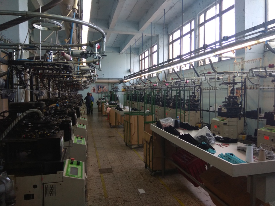 Nedin Ltd. production floor with San Giacomo machines